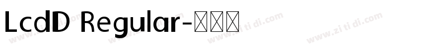 LcdD Regular字体转换